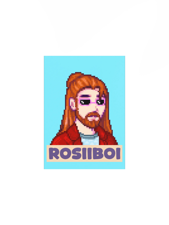 'ROSIIBOI' Pixel Art Poster product image (10)