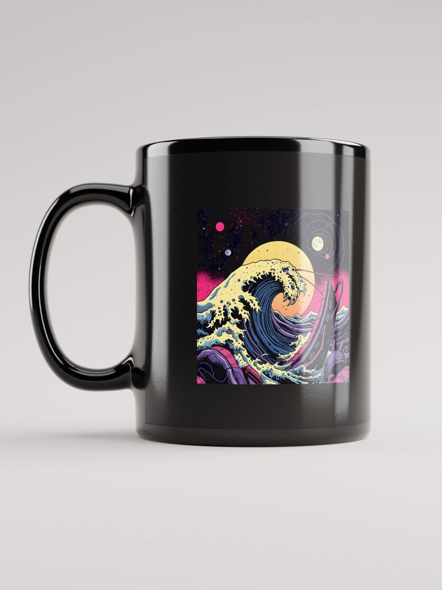 Weird Wave Sounds Duality Black Mug- 11 oz product image (6)