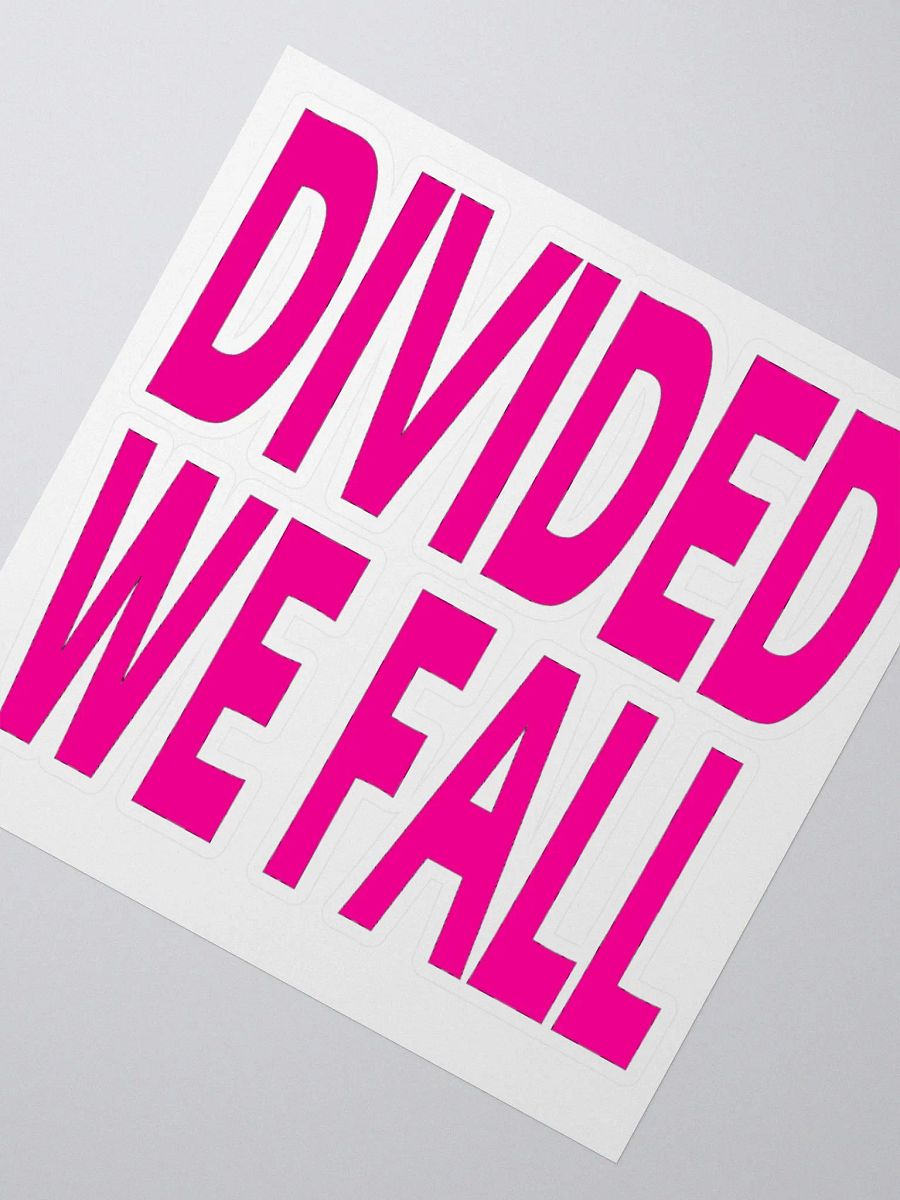 Divided We Fall - Pink - Kiss Cut Stickers product image (3)