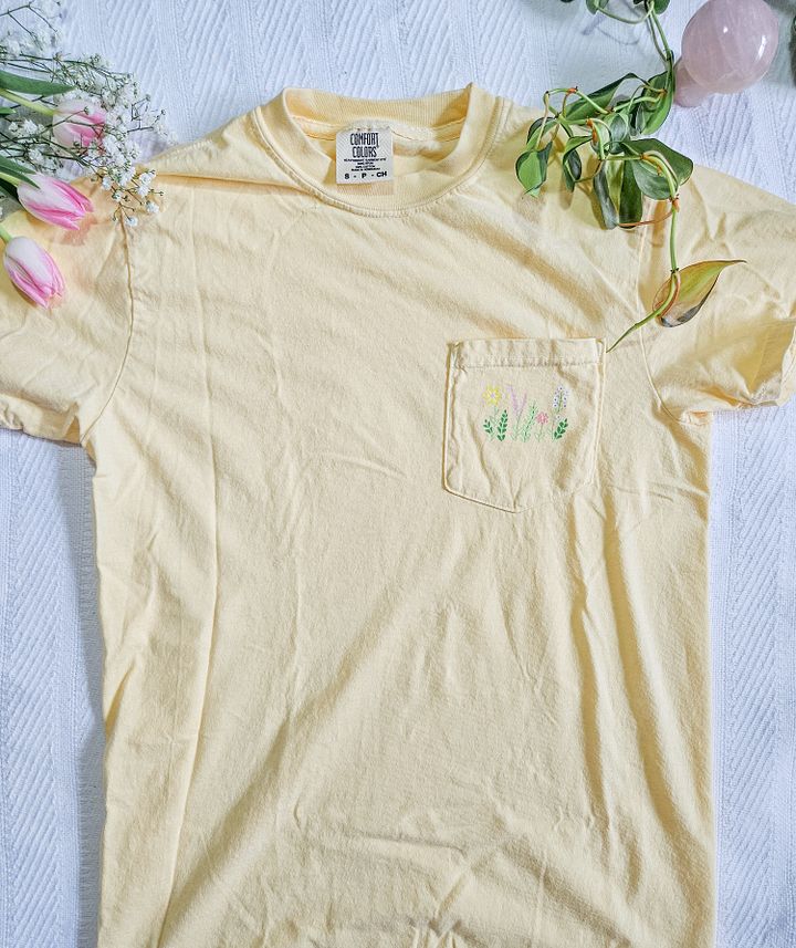 Flower Garden Pocket Tee product image (1)