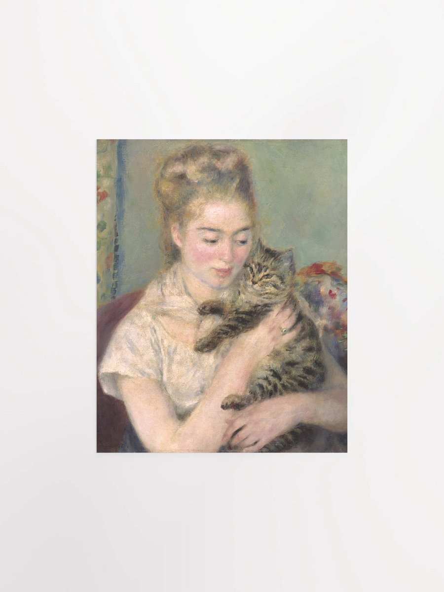 ''Woman with a Cat'' by Auguste Renoir Poster product image (1)