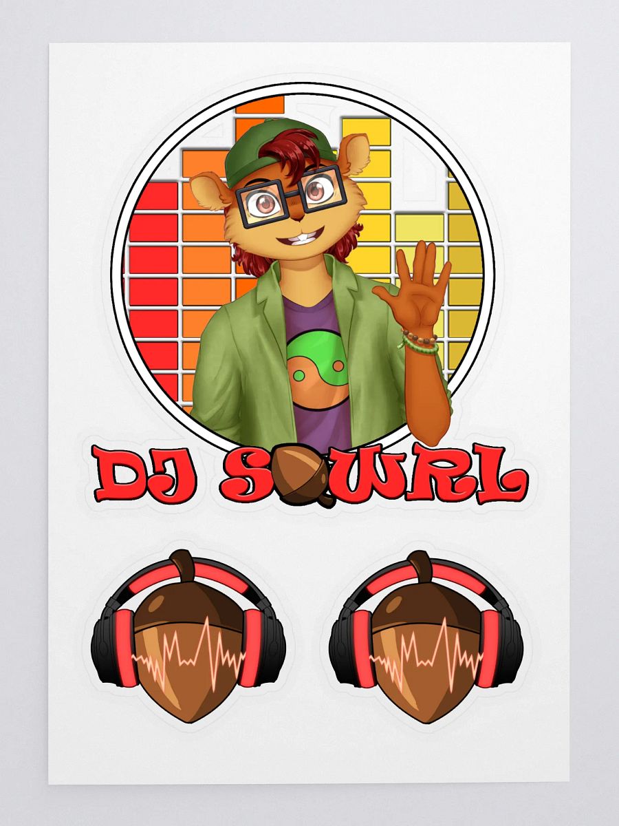 DJ SQWRL sticker sheet product image (3)