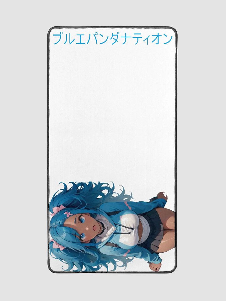 Surprised Blue Pigtails Desk Mat product image (2)