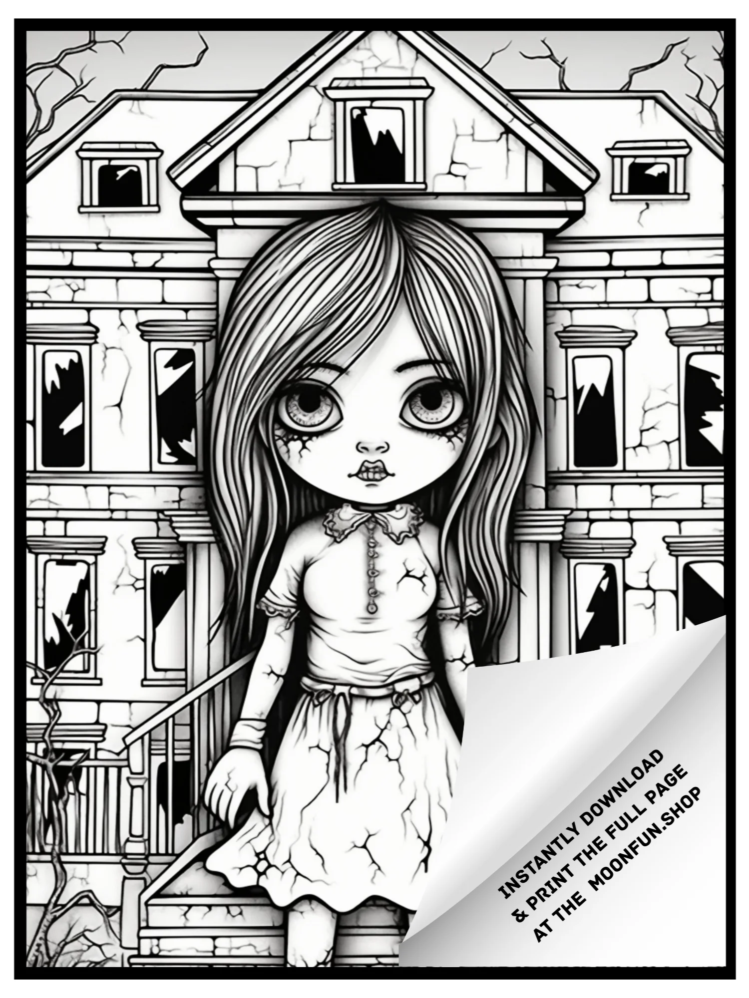 🧹 125 Wickedly Fun Halloween Coloring Pages for Teens product image (6)