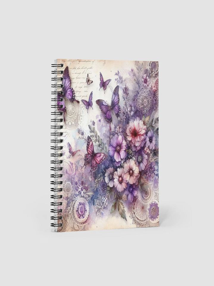Purple Butterflies-Spiral Notebook product image (1)