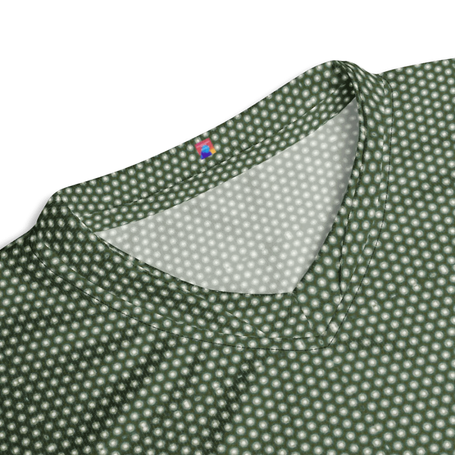 Abstract Reflecting Patchwork Circles Unisex V Neck Sports Jersey product image (8)
