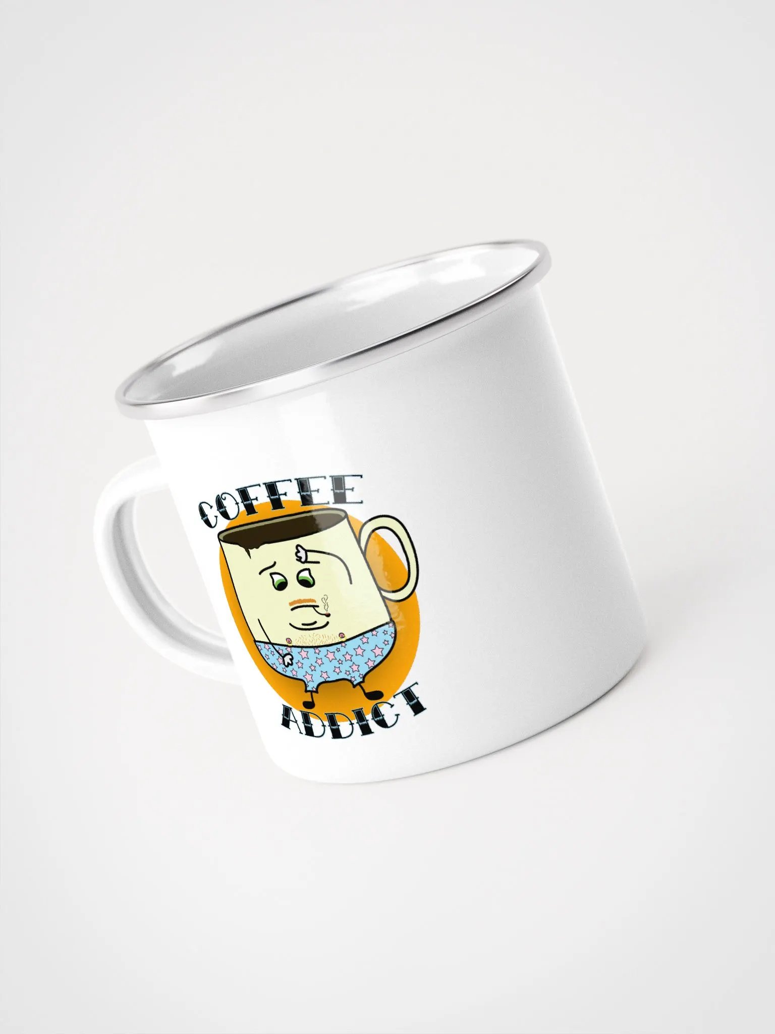 COFFEE ADDICT - ENAMEL MUG product image (4)