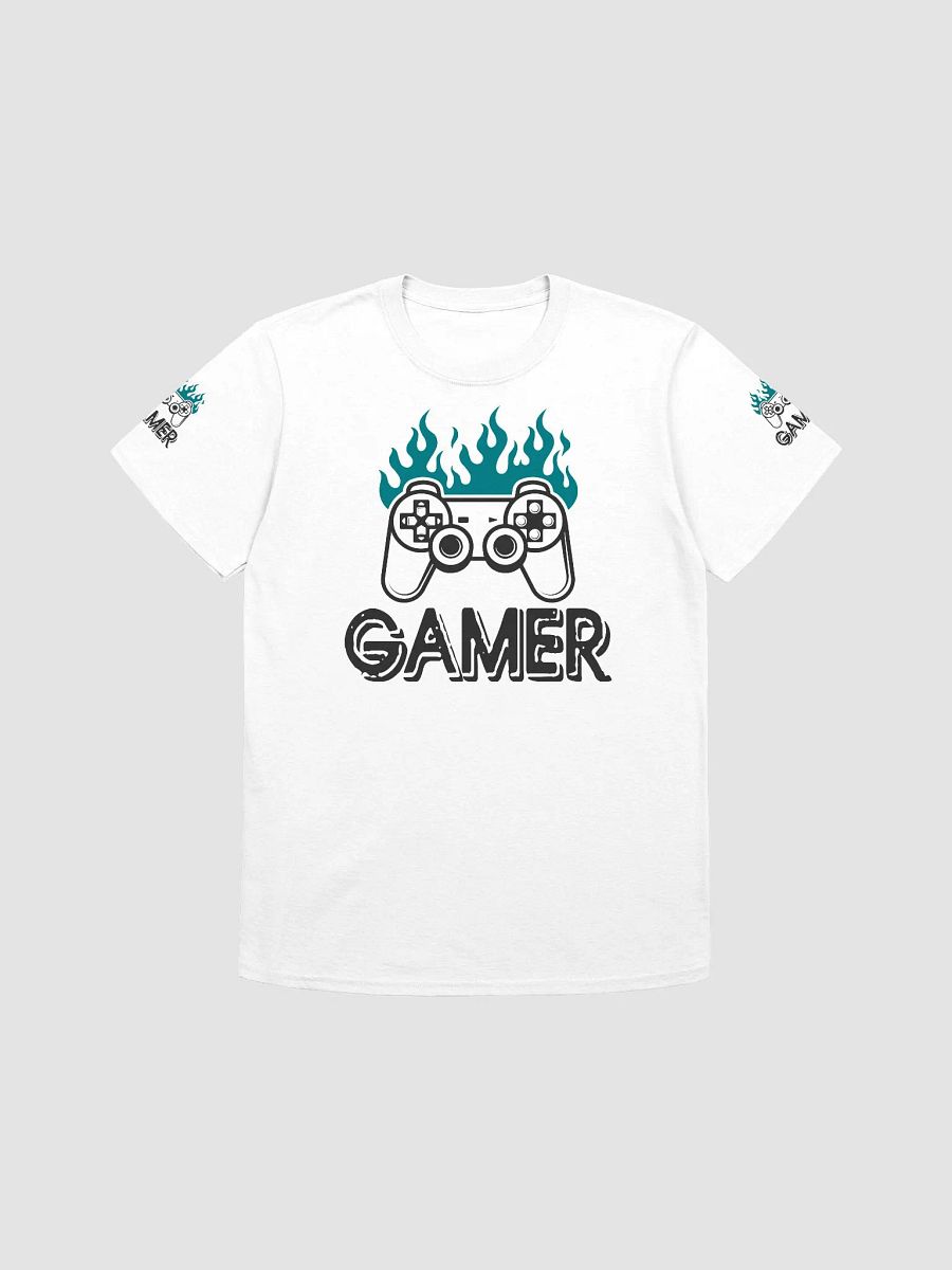 Flaming Gamer Controller T-Shirt product image (1)
