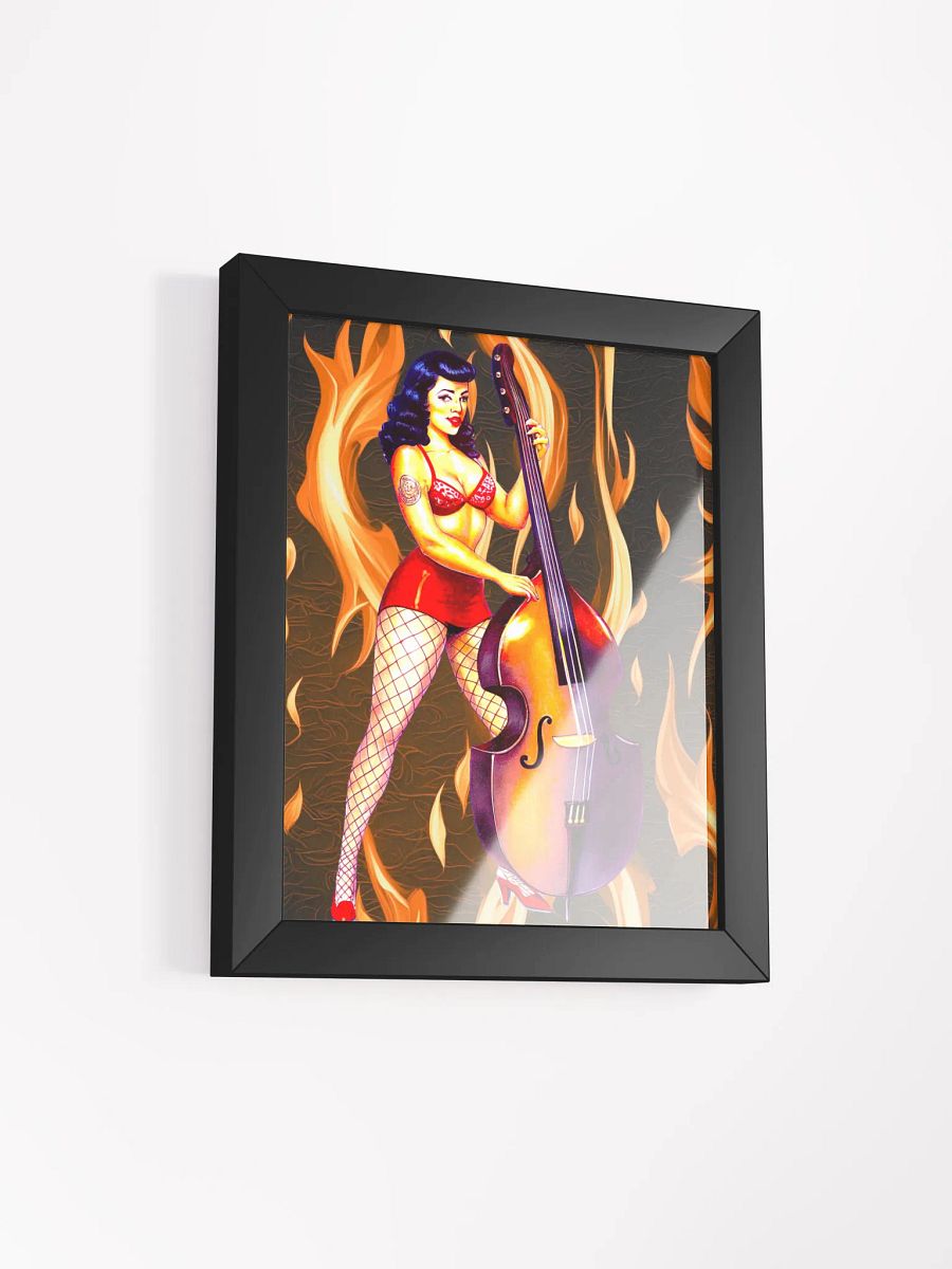 Rockabilly Pinup Poster in Ayous Wood Frame product image (17)