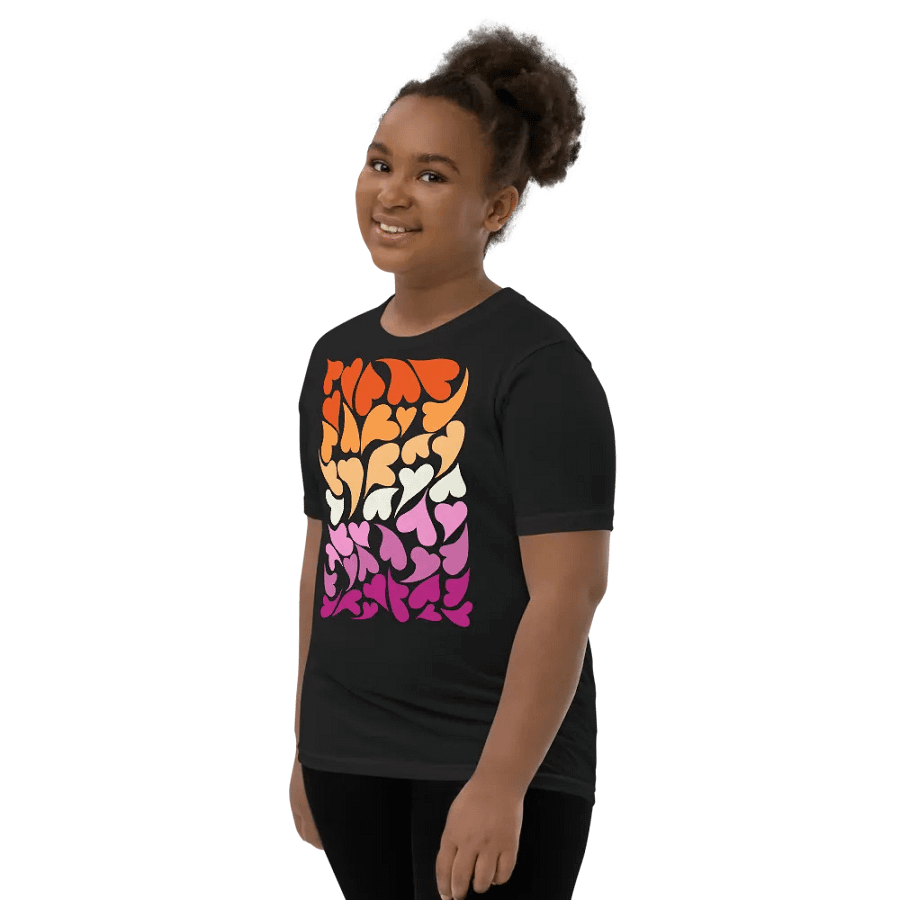 Nestled PRIDE Lesbian T-shirt (Youth) product image (14)