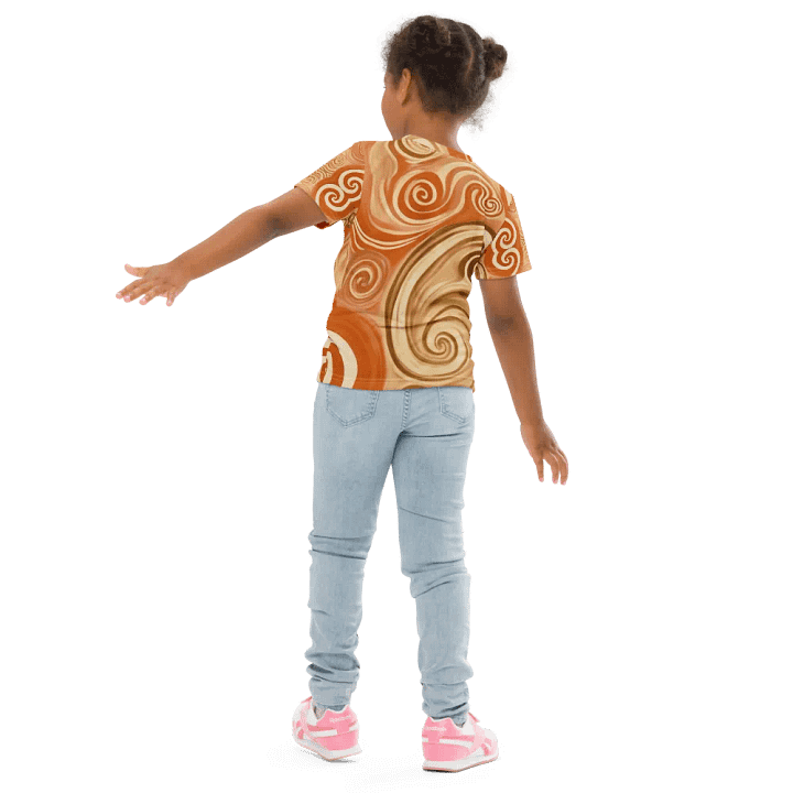 Funky Latte Liquid Tie-Dye Kid's and Toddler's Crew Neck T-shirt product image (2)