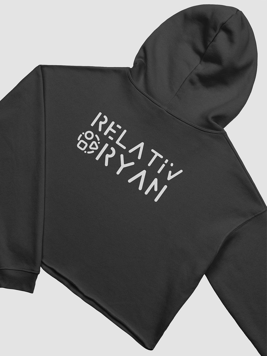 RelativRyan Crop-top Fleece Hoodie (Black) product image (6)