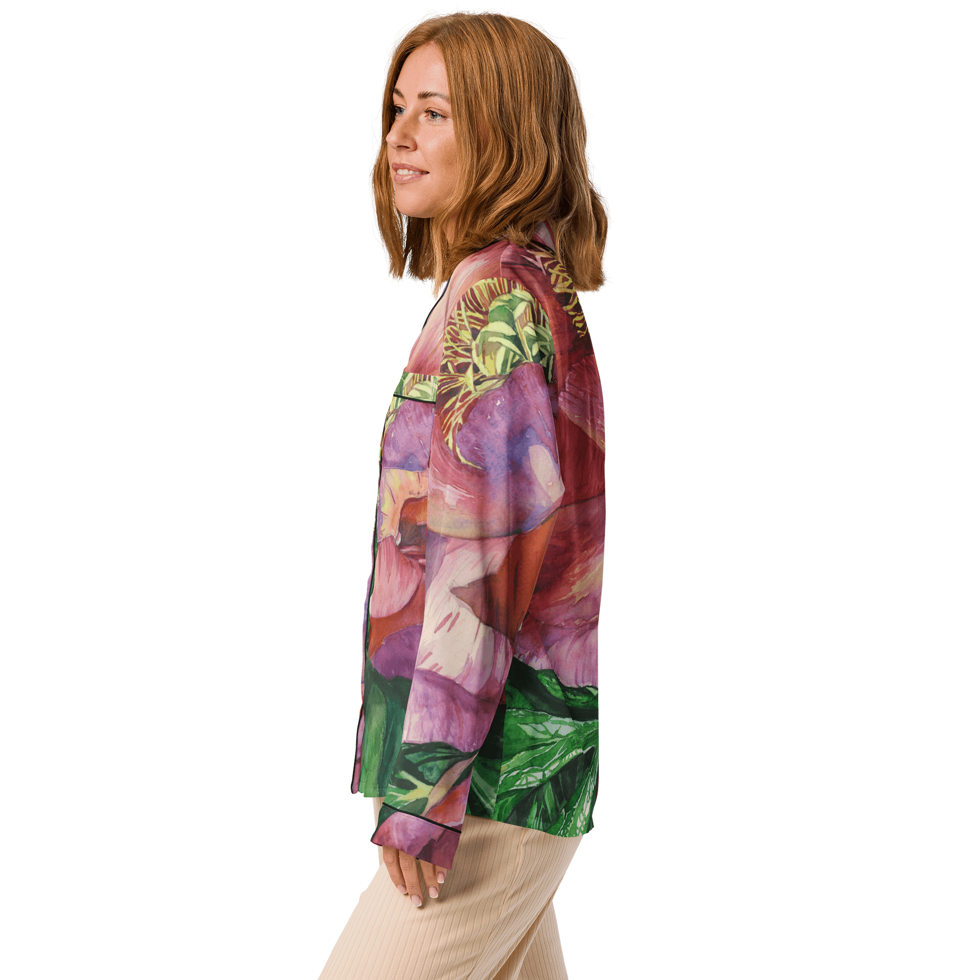 Peony - Women's Long Sleeve Pajama Top product image (4)