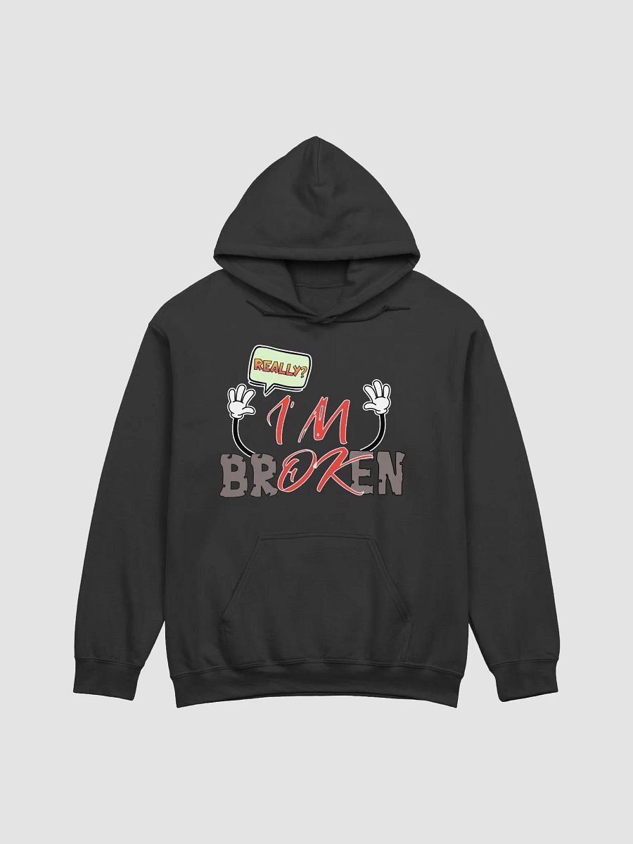 I'm Broken I'm Ok Really? Cartoon Hands Graphic Hoodie product image (2)