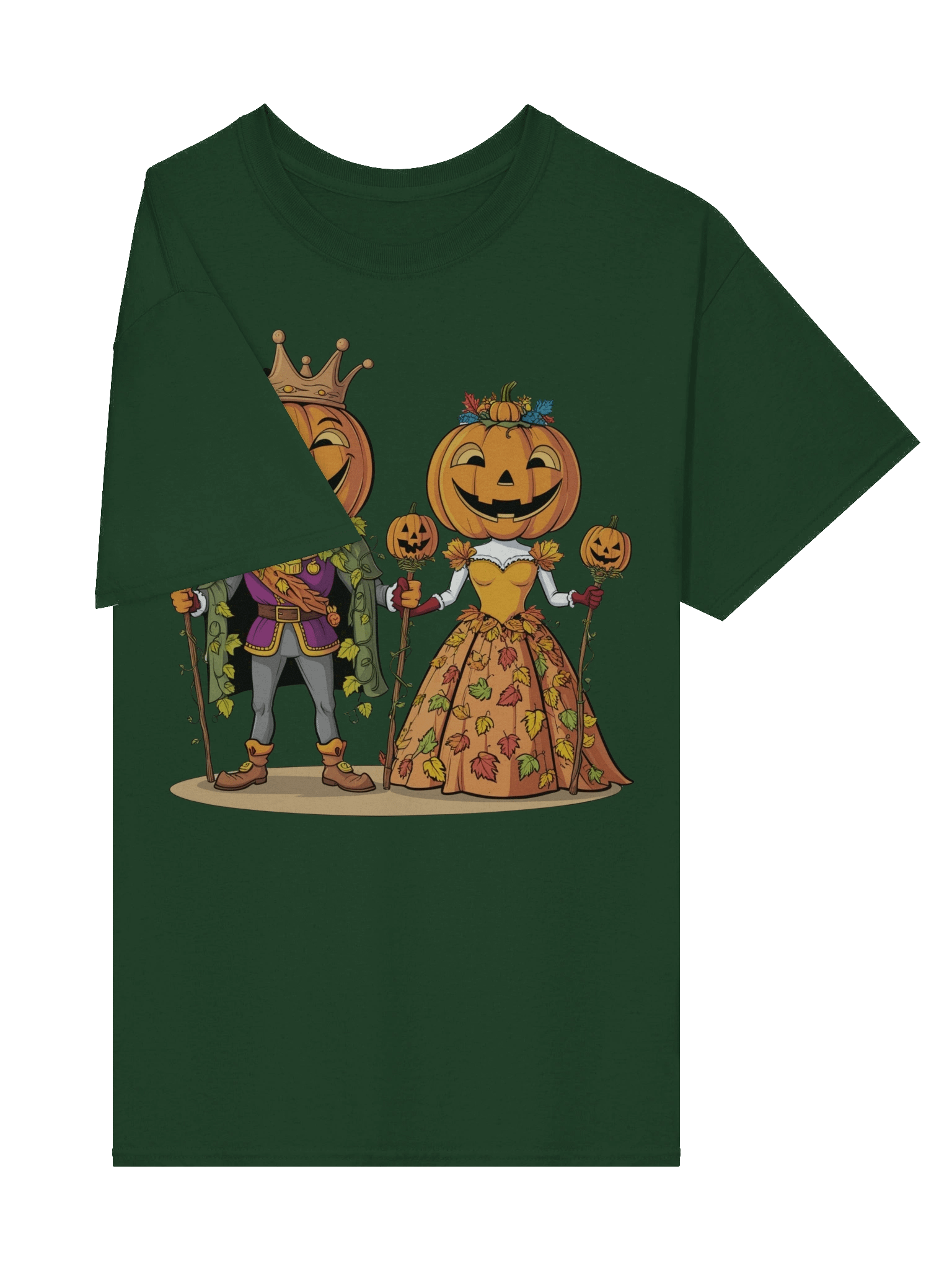 king and queen pumpkin unisex shirt product image (5)