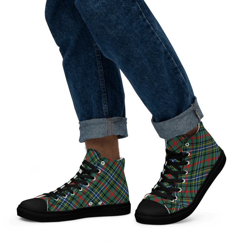Bisset Tartan Men's High Top Shoes product image (5)