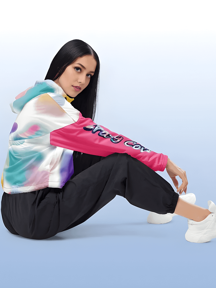 Crazy Cow Women's Cropped Windbreaker product image (2)
