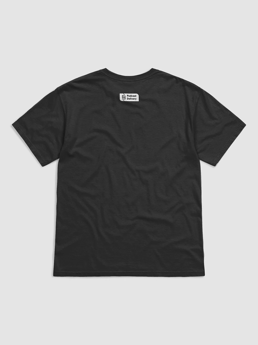 I listen to podcasts tee – Black (circle) product image (2)