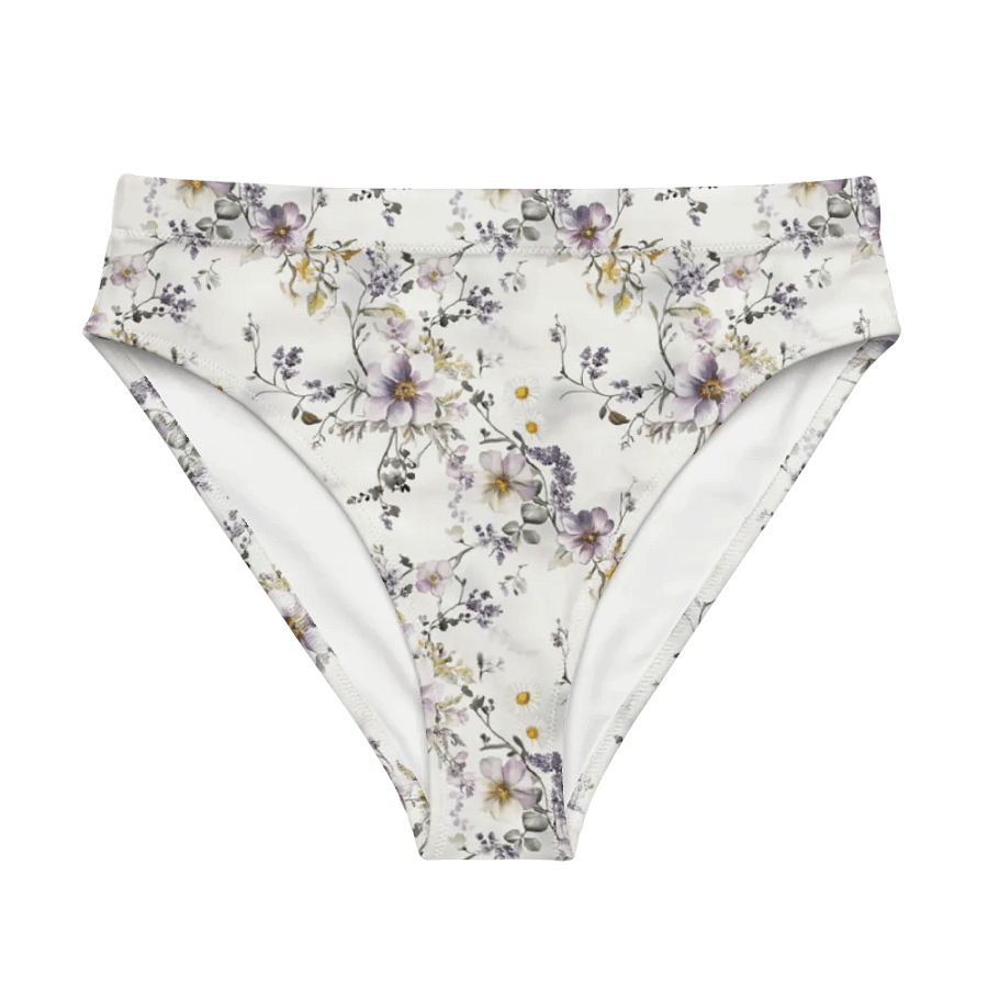 Wildflower Recycled High-Waisted Bikini Bottoms – Gentle Bloom, Confident Energy product image (1)