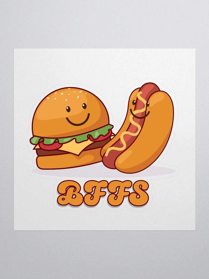 BFFs Burger and Hotdog Sticker product image (1)