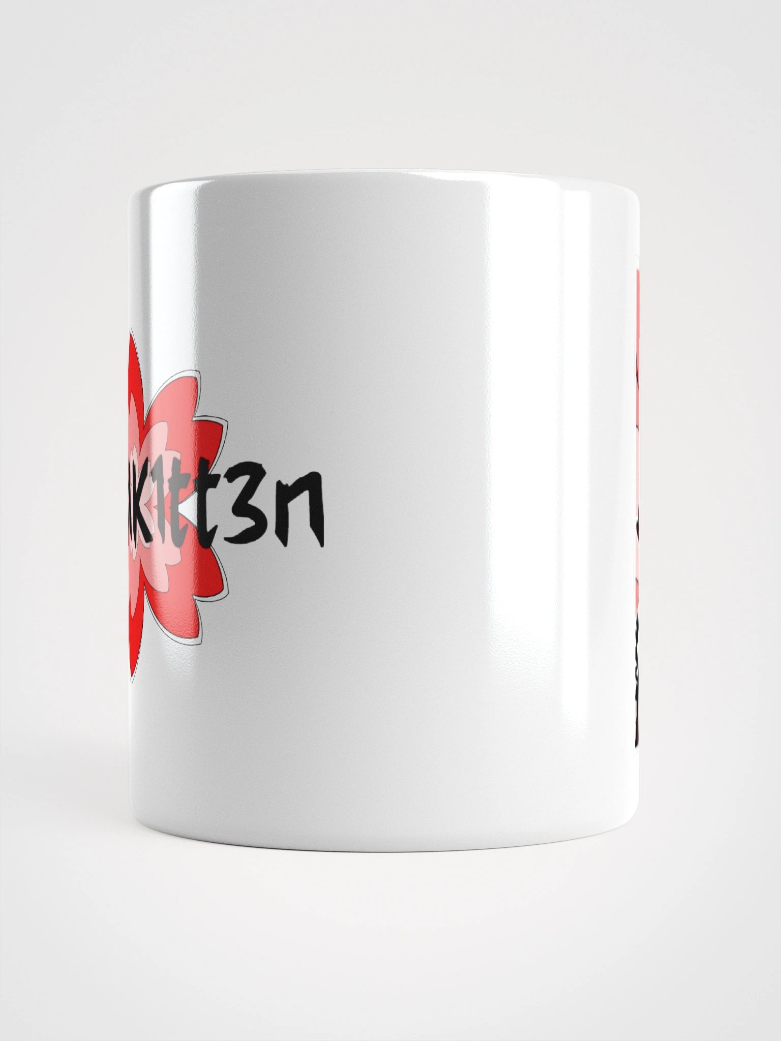 Japanese Brush Hand Heart Sakura Mug product image (6)