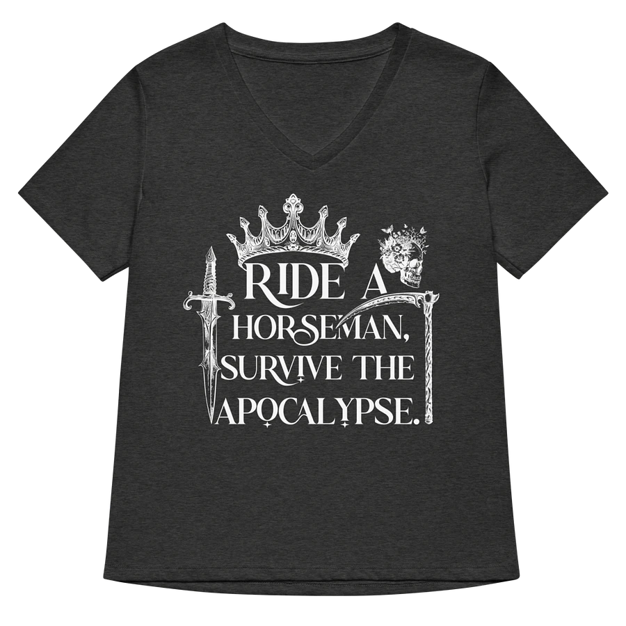 Ride a Horseman Bella+Canvas Women's Relaxed V-Neck T-Shirt product image (6)