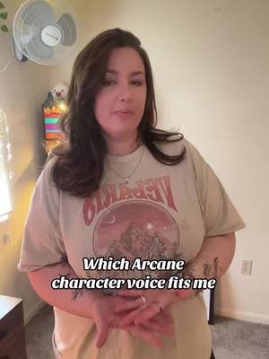 Love love love Arcane, let me know in the comments which one fits me better ♥️✨ #arcane #foryoupage #momsoftiktok #whichvoicefitsmebest #trend 