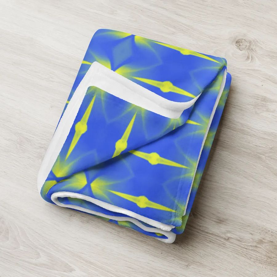 Bold & Bluetiful Vibrant Throw Blanket product image (6)