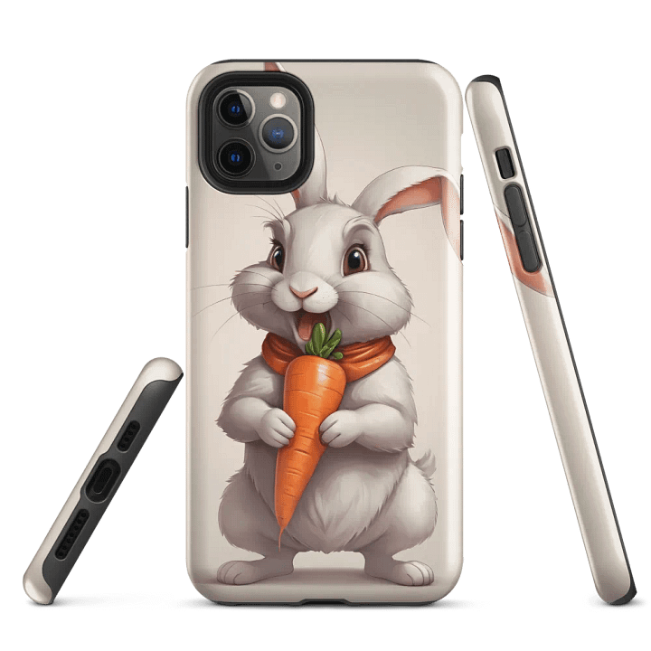 Carrot Loving Bunny iPhone Case product image (3)