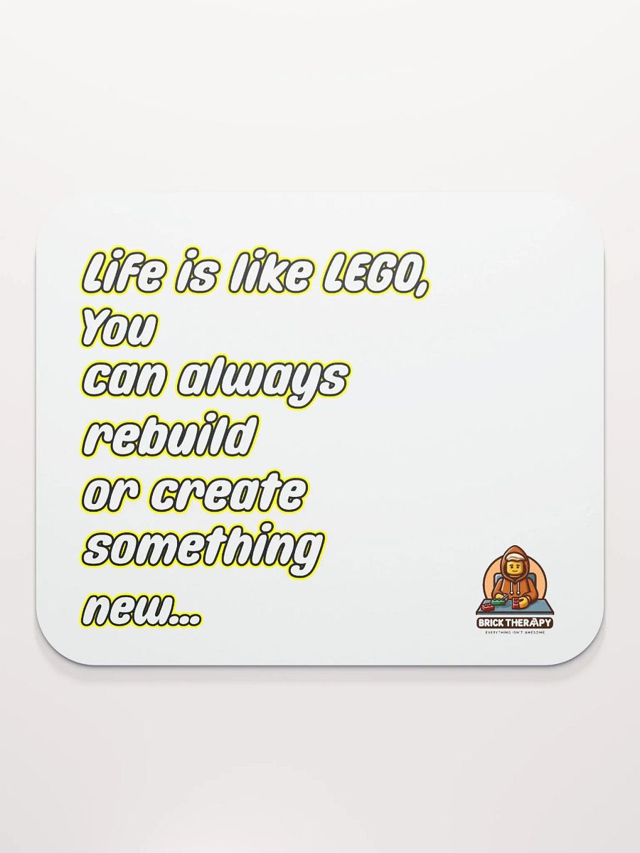 Life is like Lego Mouse Mat 2 product image (2)