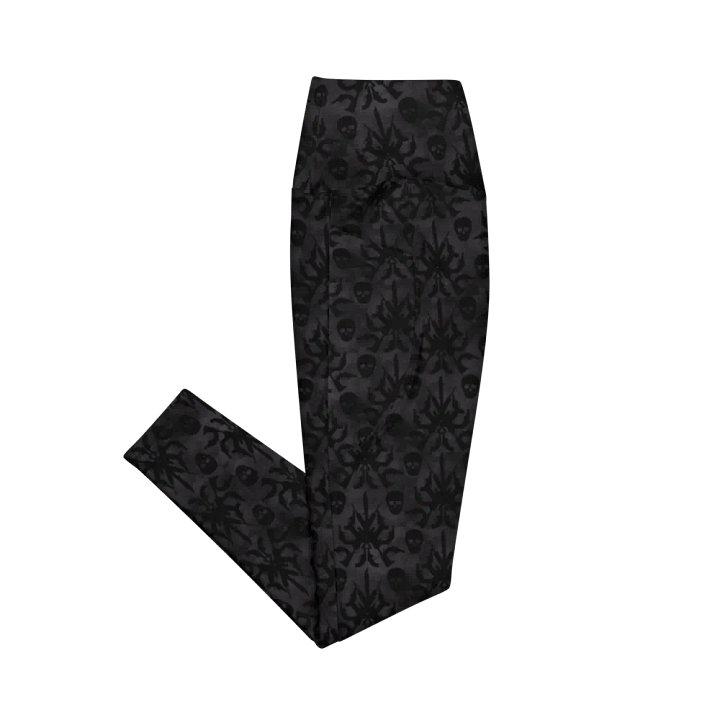Gothic 2A High Waist Pocket Leggings - Black product image (2)