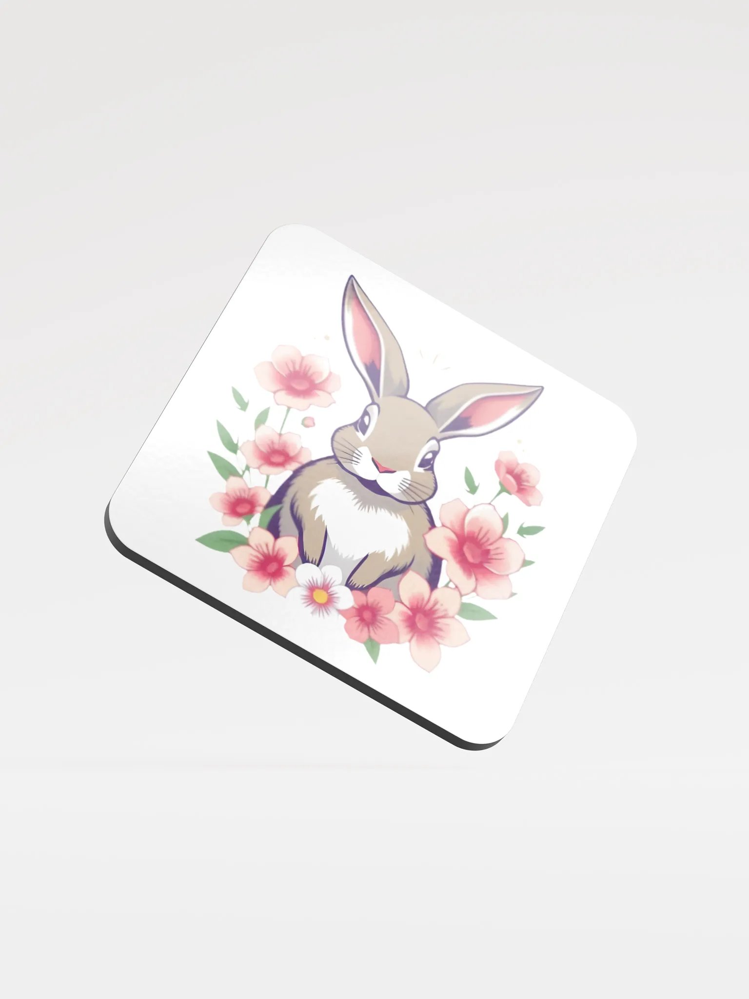 Floral Bunny Cork Coaster product image (2)