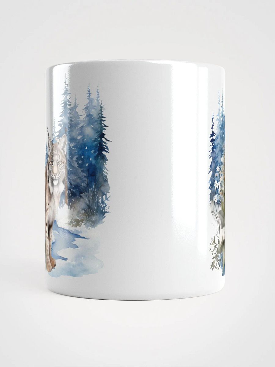 Winter Lynx White Glossy Mug product image (5)
