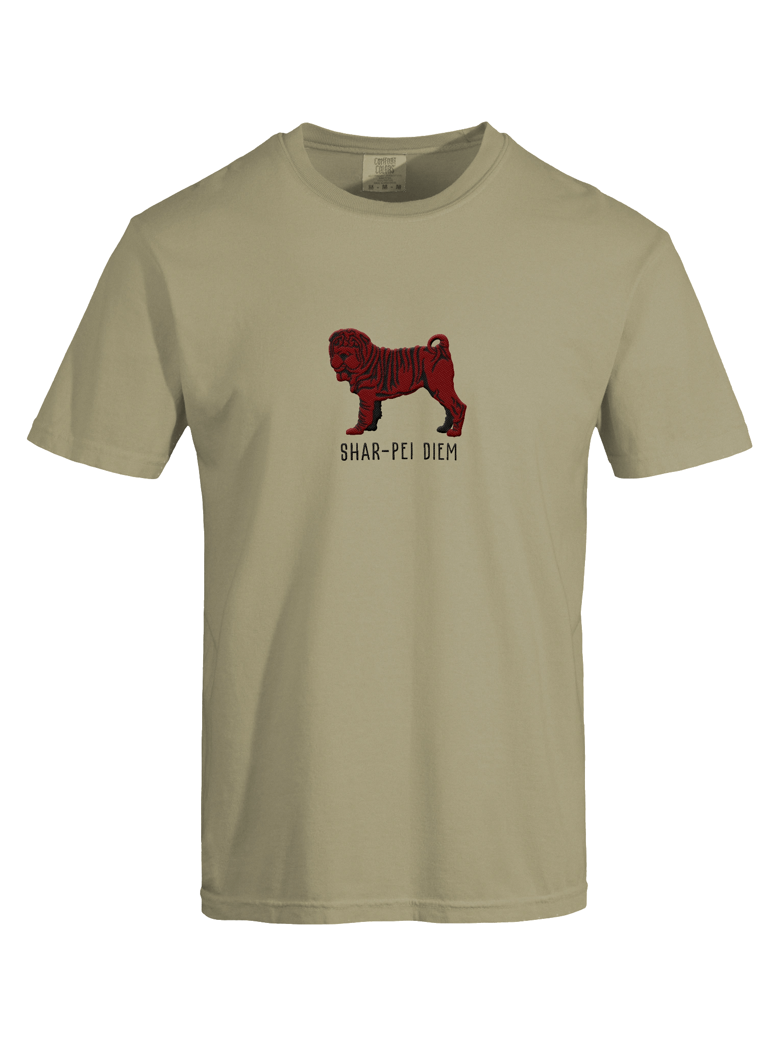 Shar-Pei Diem T-Shirt(Embroidered) of a Chinese Shar-Pei(Chocolate) product image (37)