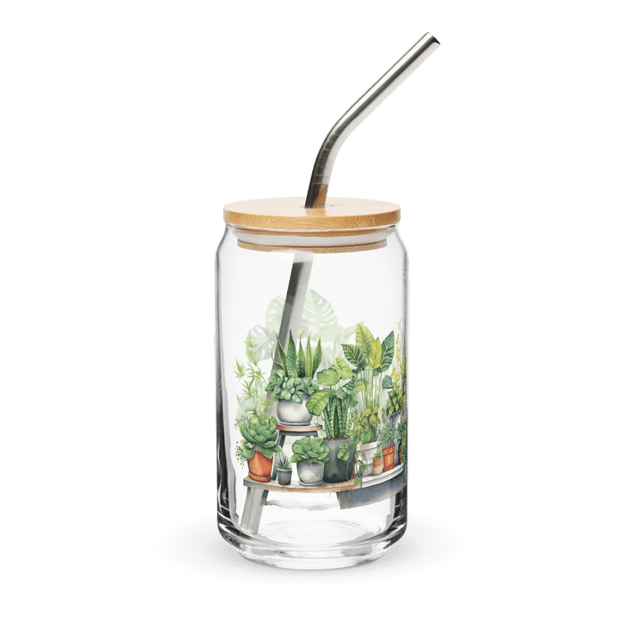 Botanical Bliss Glass Can Sipper product image (4)