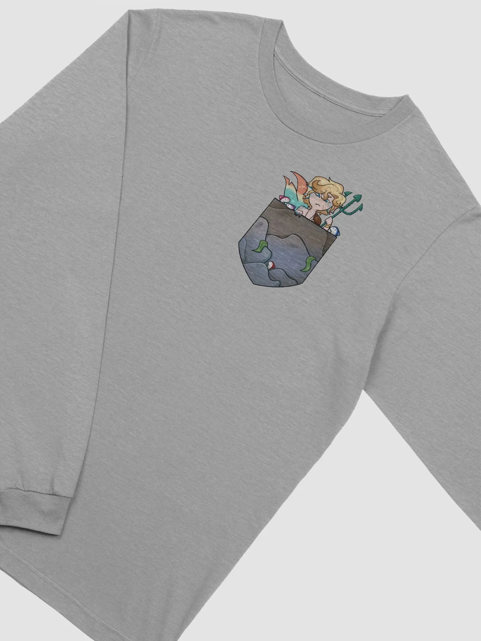 Pocket of Theo Long Sleeve T-Shirt product image (4)
