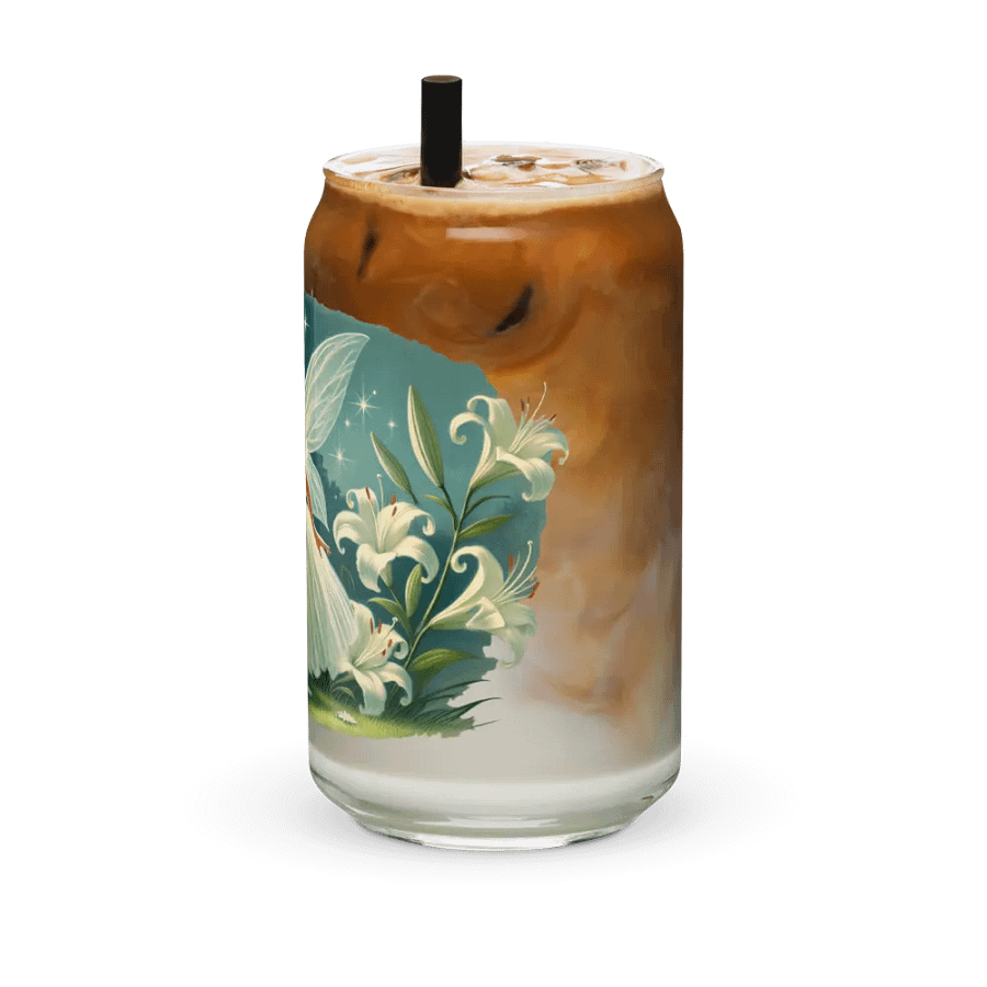Enchanted Lily Fairy Can-Shaped Glass product image (42)
