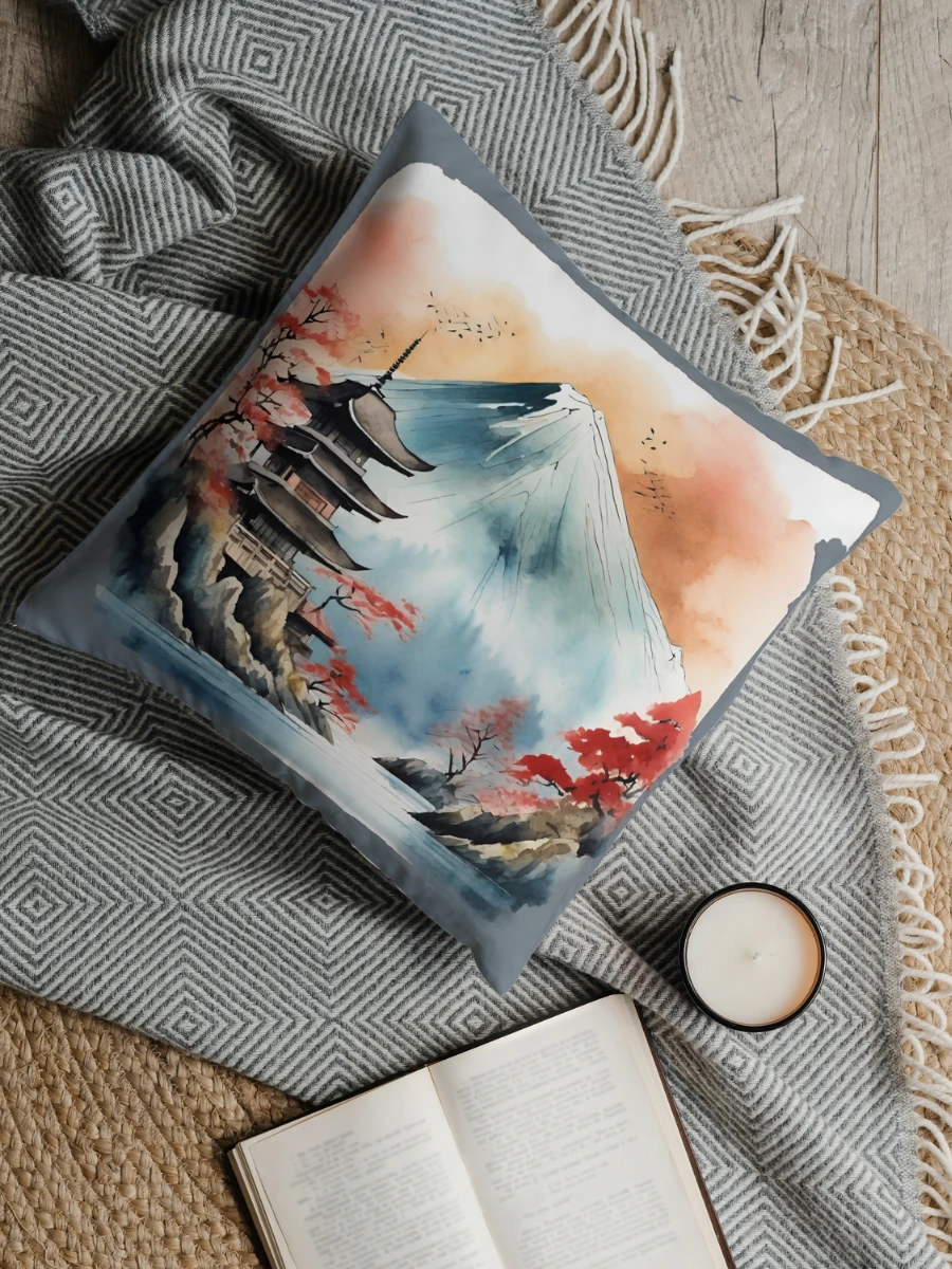 Oriental Watercolour Pillow product image (1)