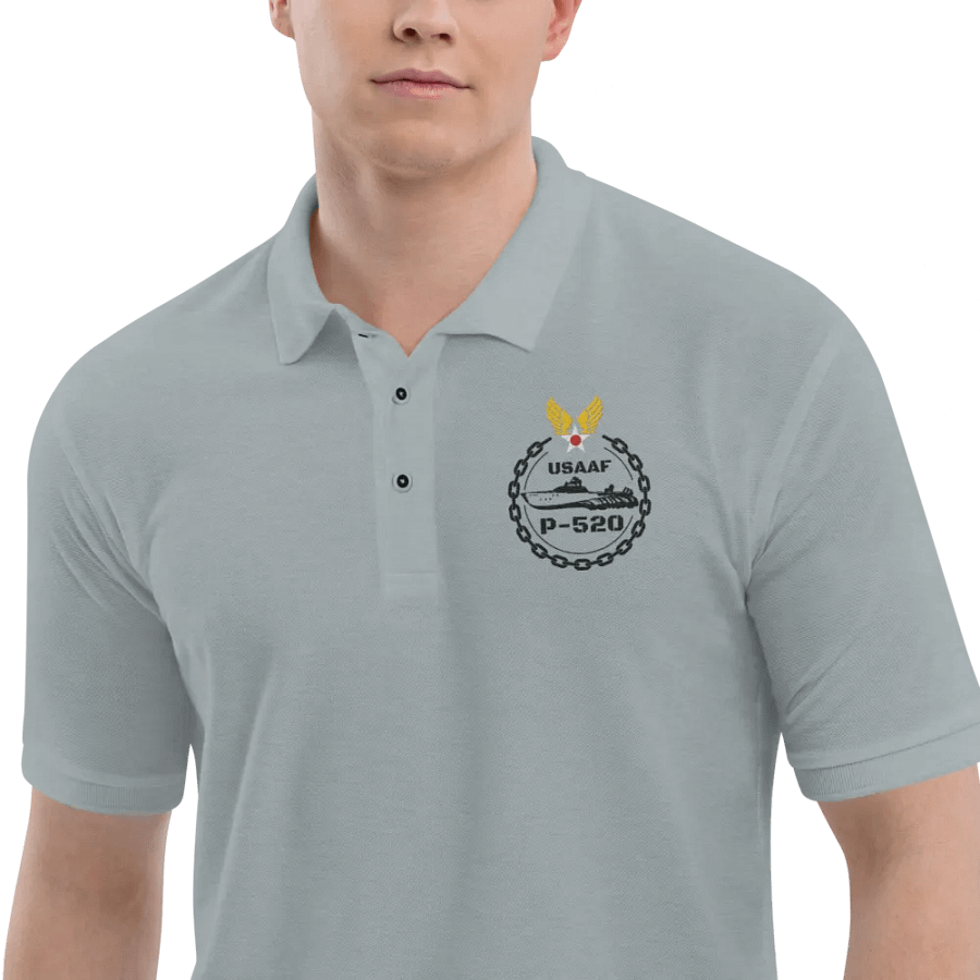 Polo Shirt with Black USAAF P-520 Embroidered Logo product image (20)
