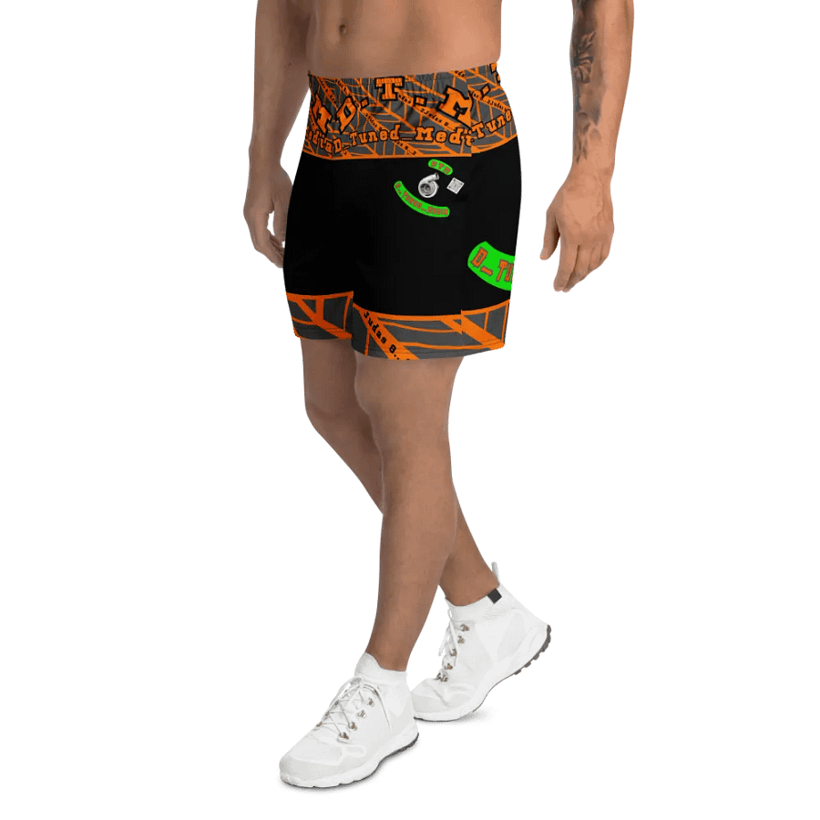 D-Tuned Media All-Over Print Athletic Long Shorts product image (3)