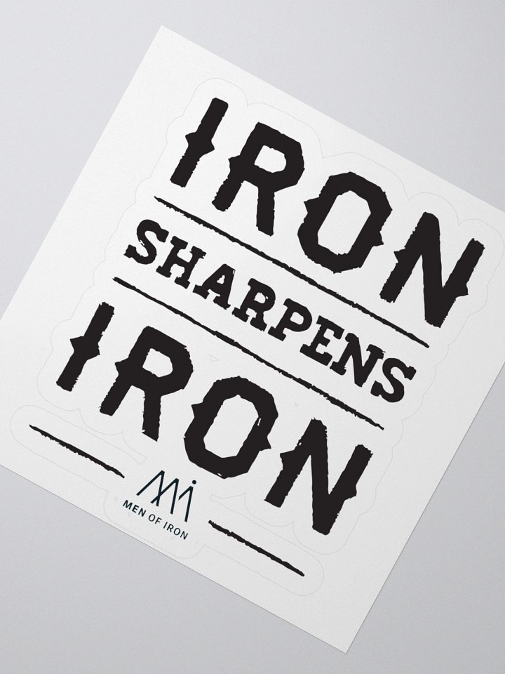 Iron Sharpens Iron Custom Cut Stickers product image (6)