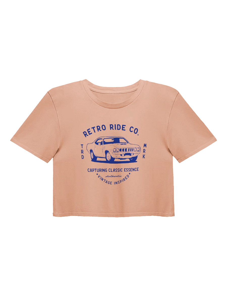 Blue Retro Ride Crop Top product image (1)