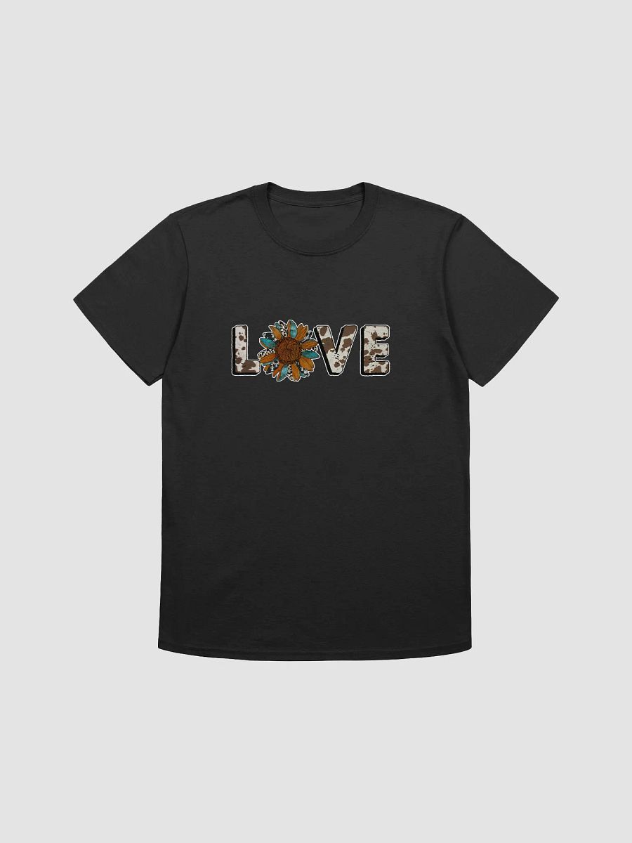 Love & Sunflower Cow Print T-Shirt product image (2)