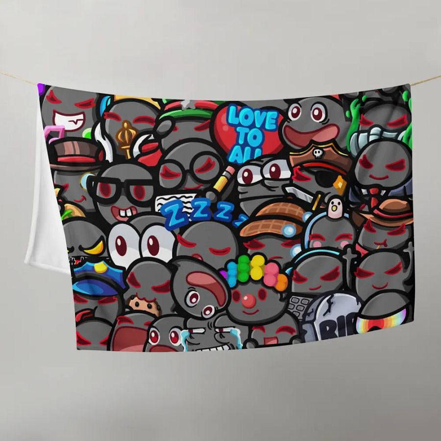 Emote-tional Support Throw Blanket product image (9)