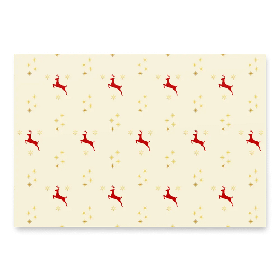 Golden Reindeer Wrapping Paper Set product image (3)