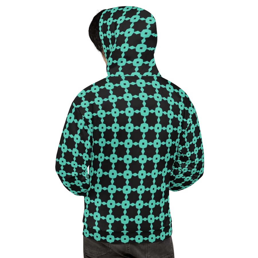 Abstract Repeating Chain Pattern Unisex All Over Print Hoodie product image (9)