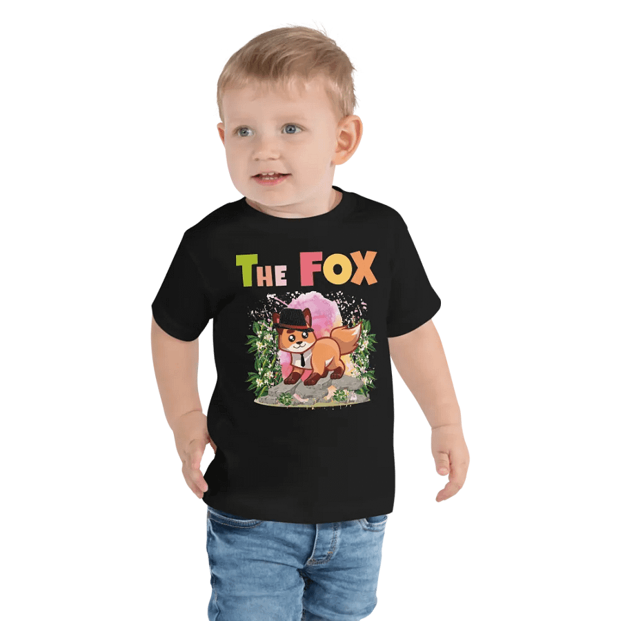 The Fox Colorful Funny Cute Bella +Canvas Toddler T-Shirt – Funny Shirt, Best Gift for Kids product image (7)