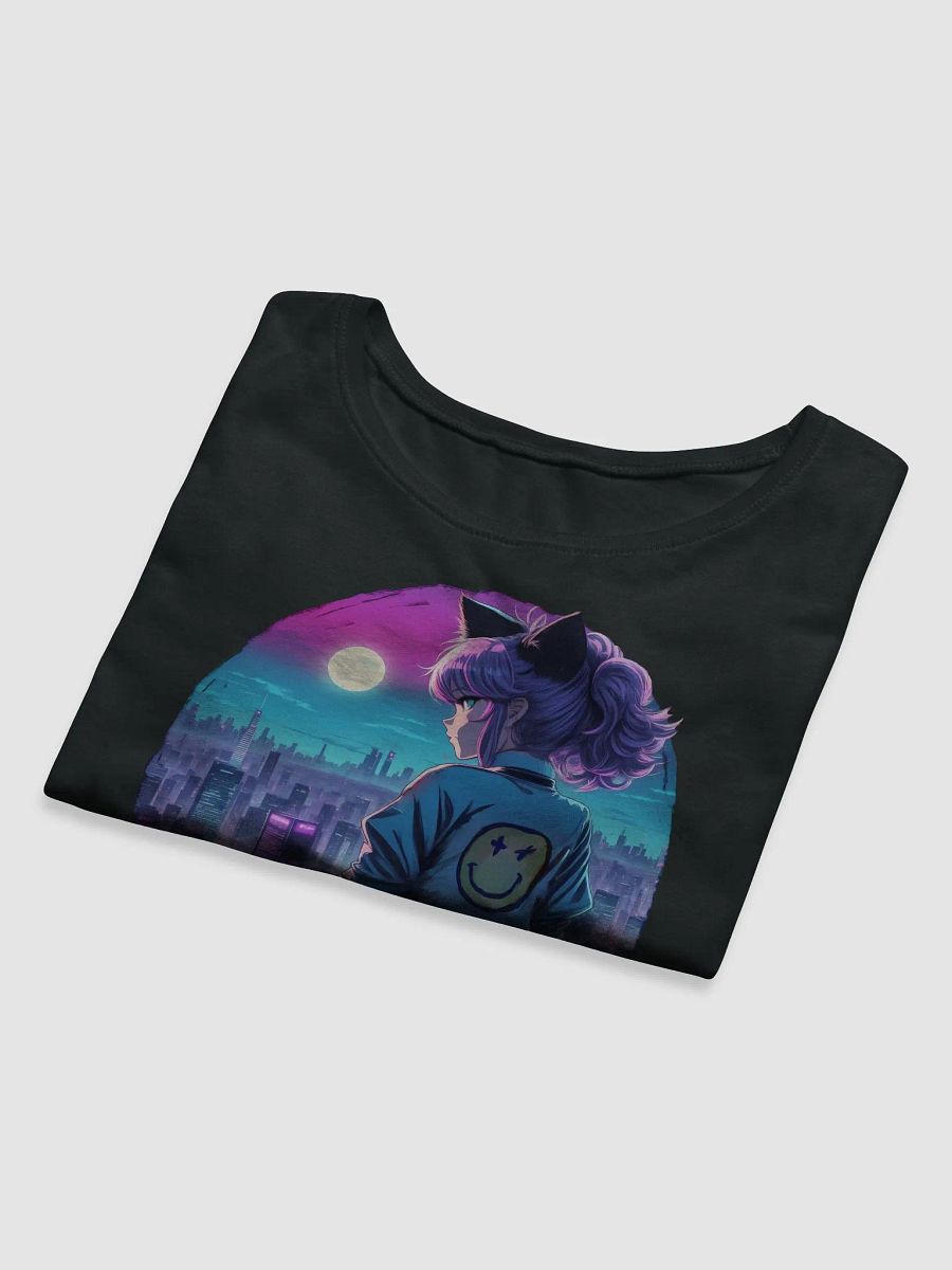 Anime Catgirl Rooftop (Bella+Canvas Women's Crop Tee) product image (23)
