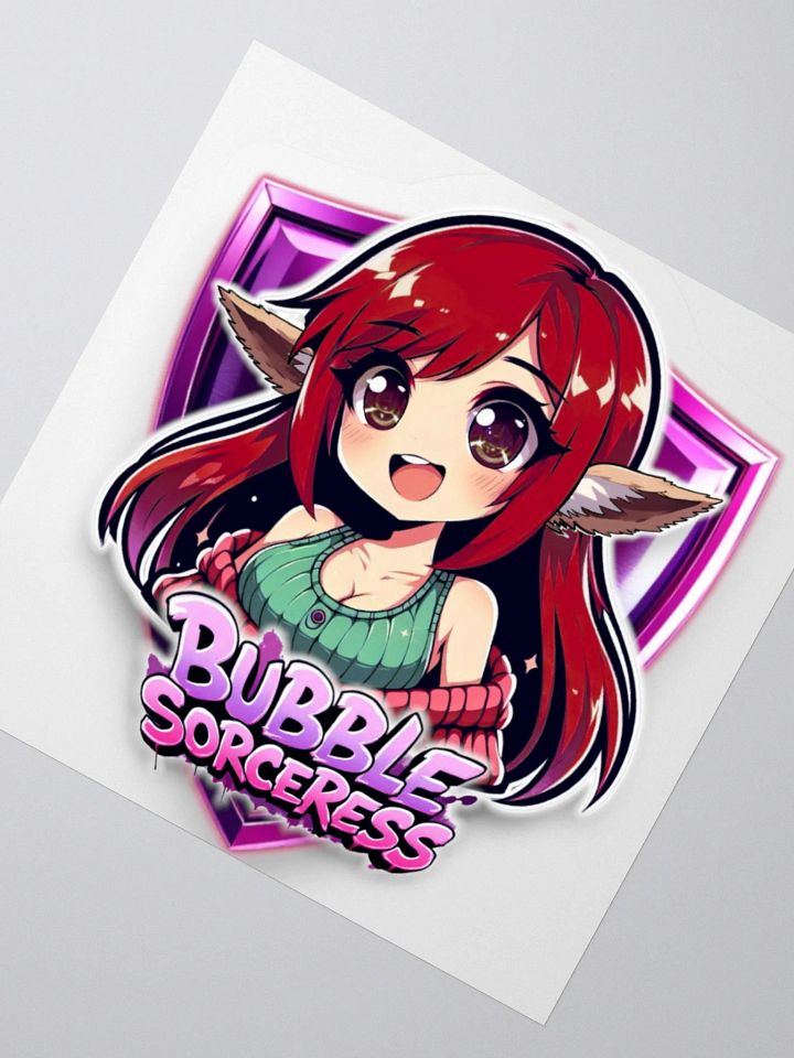 Bubble logo sticker product image (6)