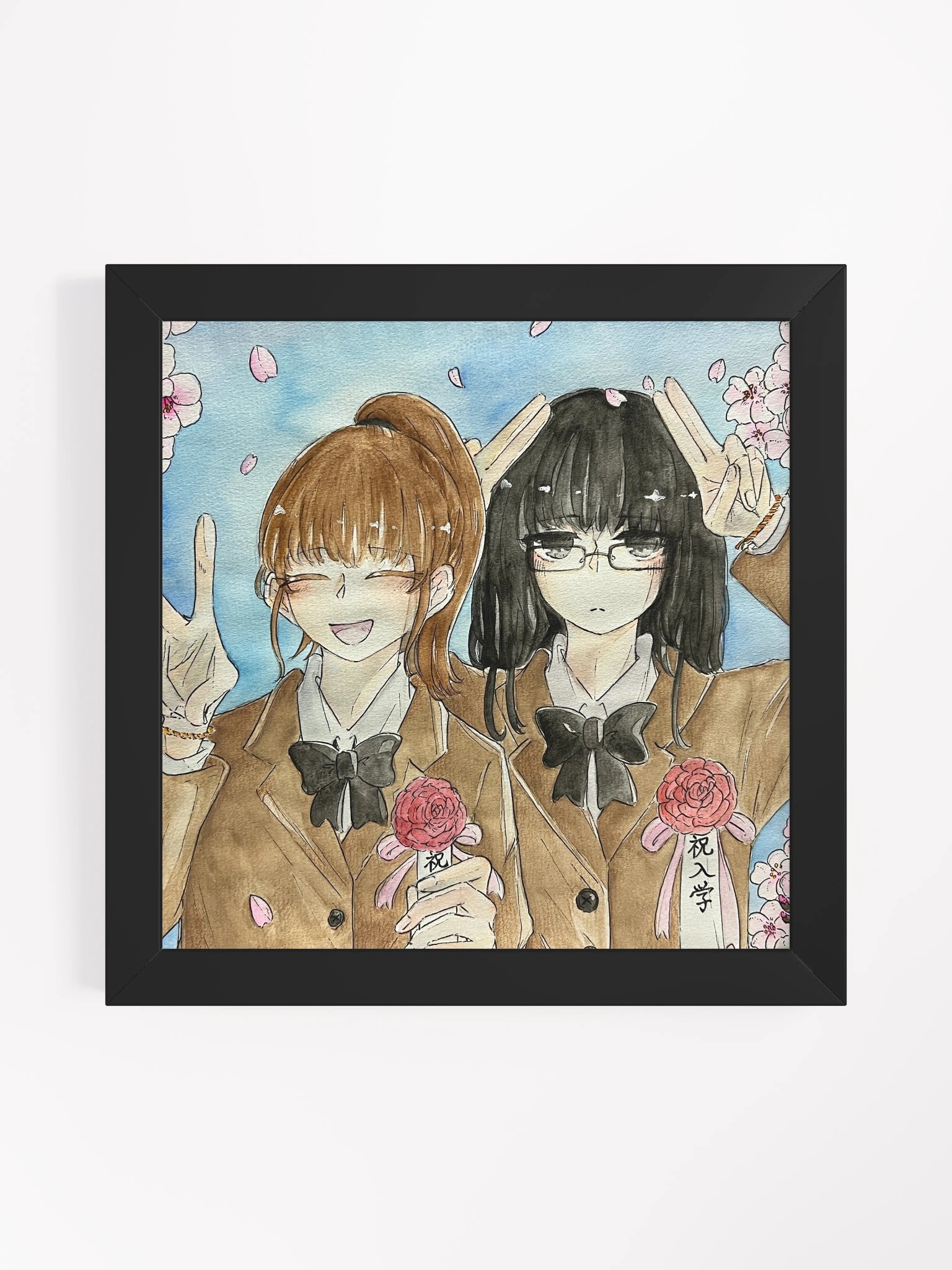 Sakura and Mutsuki - Framed Matte Poster product image (1)